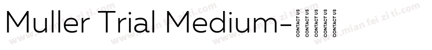 Muller Trial Medium字体转换